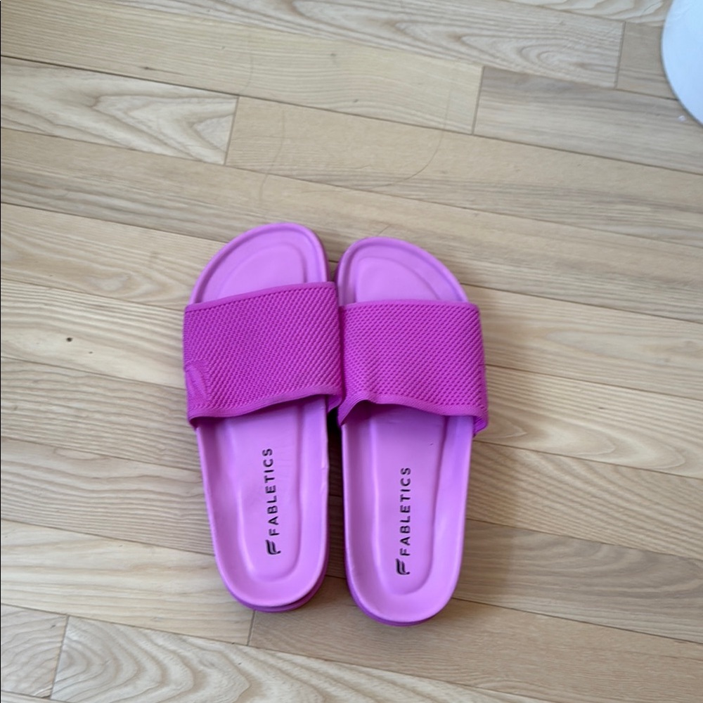 Fabletics Pink Slide Sandals